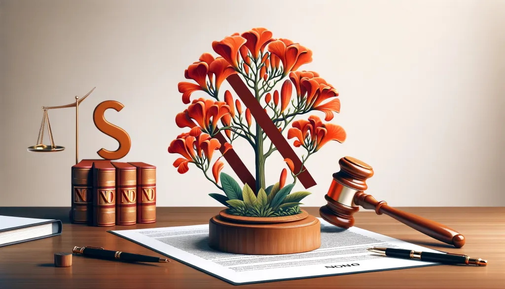 Projeto de lei para a proibição de produção e plantio das árvores da espécie Espatódea